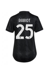 Juventus Adrien Rabiot #25 Voetbaltruitje Uit tenue Dames 2022-23 Korte Mouw